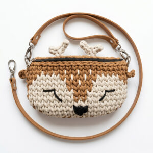 Állatmintás övtáska alakú crossbody - Jávorszarvas