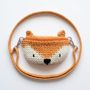 Állatmintás övtáska alakú crossbody - Róka