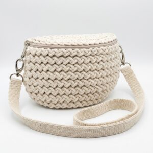Cikk-cakk mintás övtáska alakú crossbody